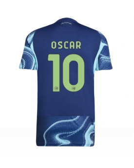 Billige Fotballdrakt Ajax Oscar Gloukh #10 Replika Bortedrakt 2025-26 Kortermet Billige Fotballdrakt Ajax Oscar Gloukh #10 Replika Bortedrakt 2025-26 Kortermet